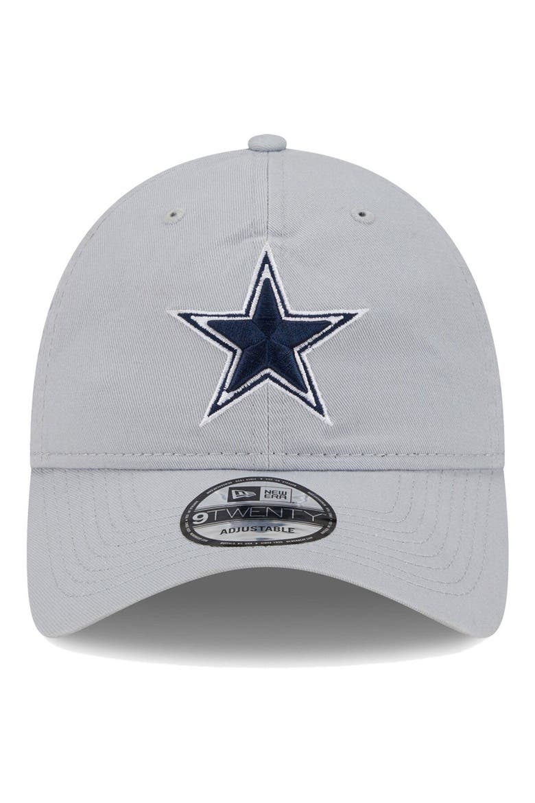 Men's New Era  Gray Dallas Cowboys Main Core Classic 2.0 9TWENTY Adjustable Hat, Alternate, color, Gray