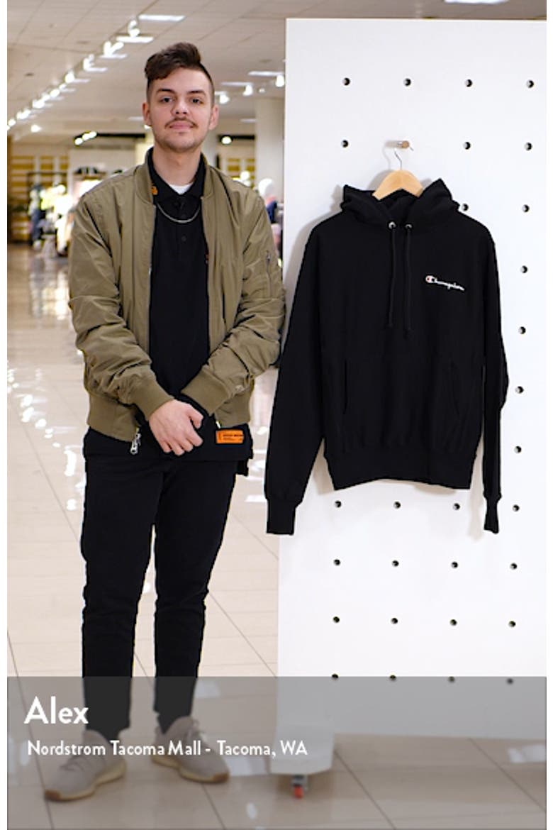Reverse Weave® Script Chest Logo Hoodie video