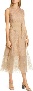 Brunello Cucinelli Sequin Tulle Midi Dress