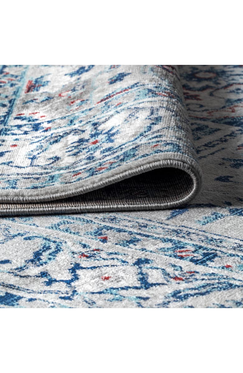 JONATHAN Y Modern Persian Vintage Medallion Area Rug, Alternate, color, Light Gray/Blue