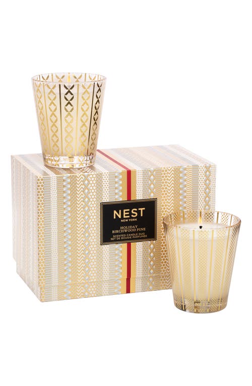 NEST New York New York Holiday & Birchwood Pine Scented Candle Set 