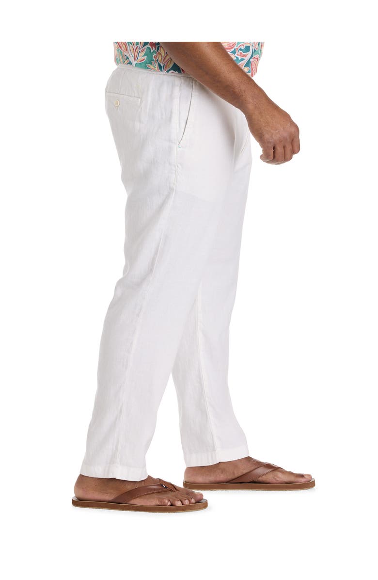 Tommy Bahama Big & Tall Linen-Blend Elastic-Waist Pants, Alternate, color, White