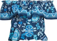 Ramy Brook Maia Off the Shoulder Ruffle Top