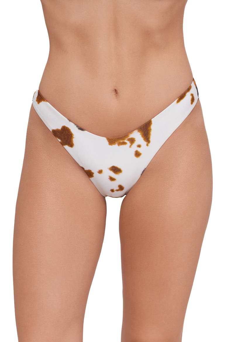 Scoop Front Hipster Bikini Bottoms, Main, color, WHITE MULTI