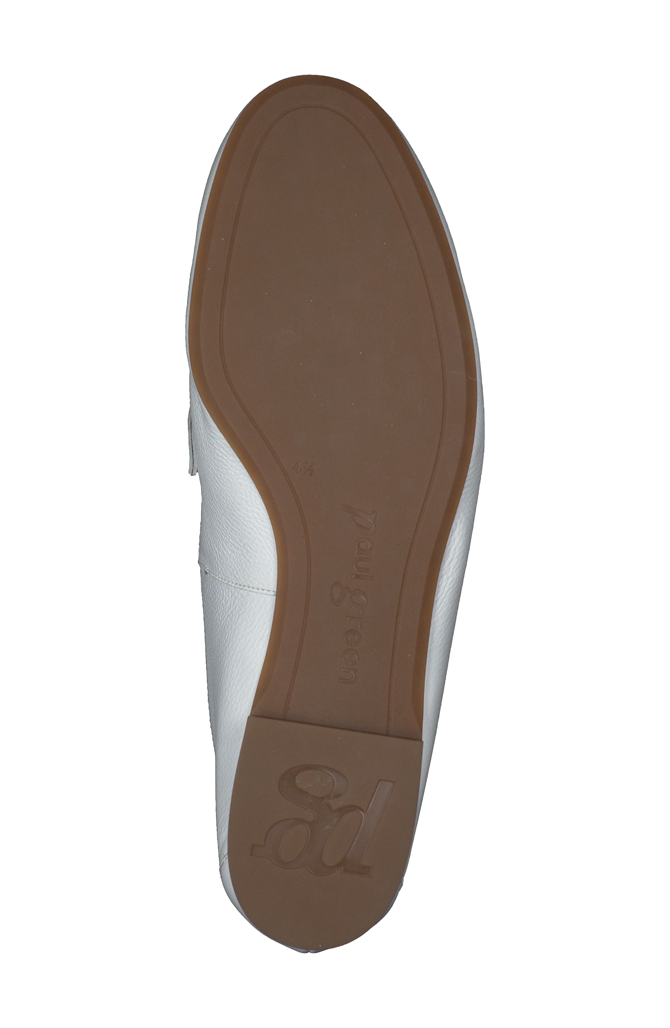 Daphne Flat, Alternate, color, WHITE LEATHER