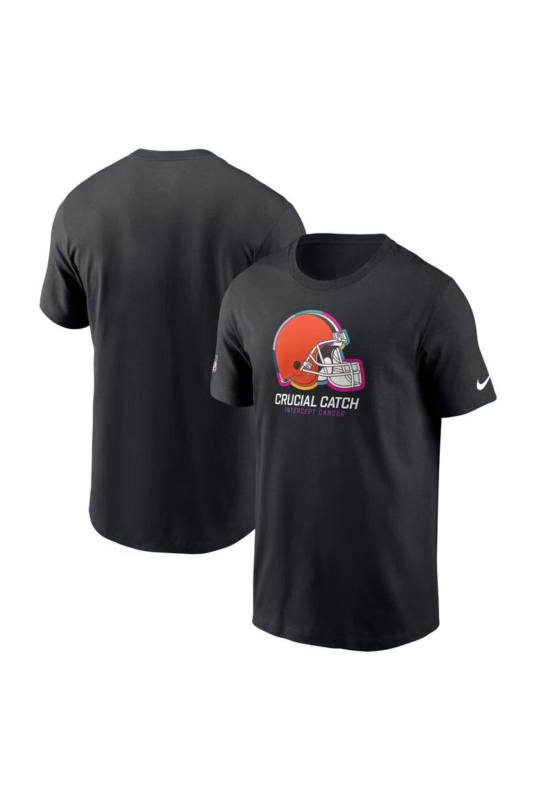 Youth Nike  Black Cleveland Browns 2024 NFL Crucial Catch T-Shirt, Main, color, Black