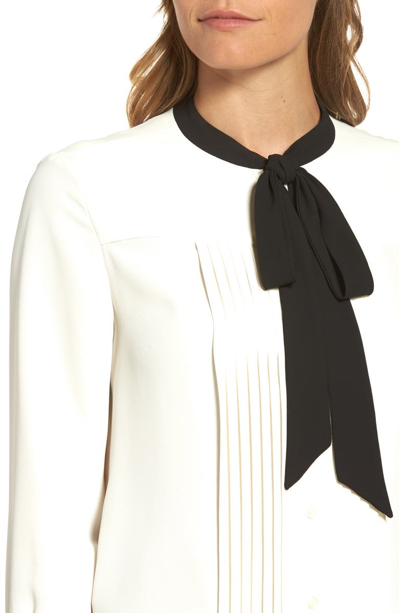 ZDNU ANNE KLEIN NEW YORK Anne Klein Bow Neck Blouse, Alternate, color,