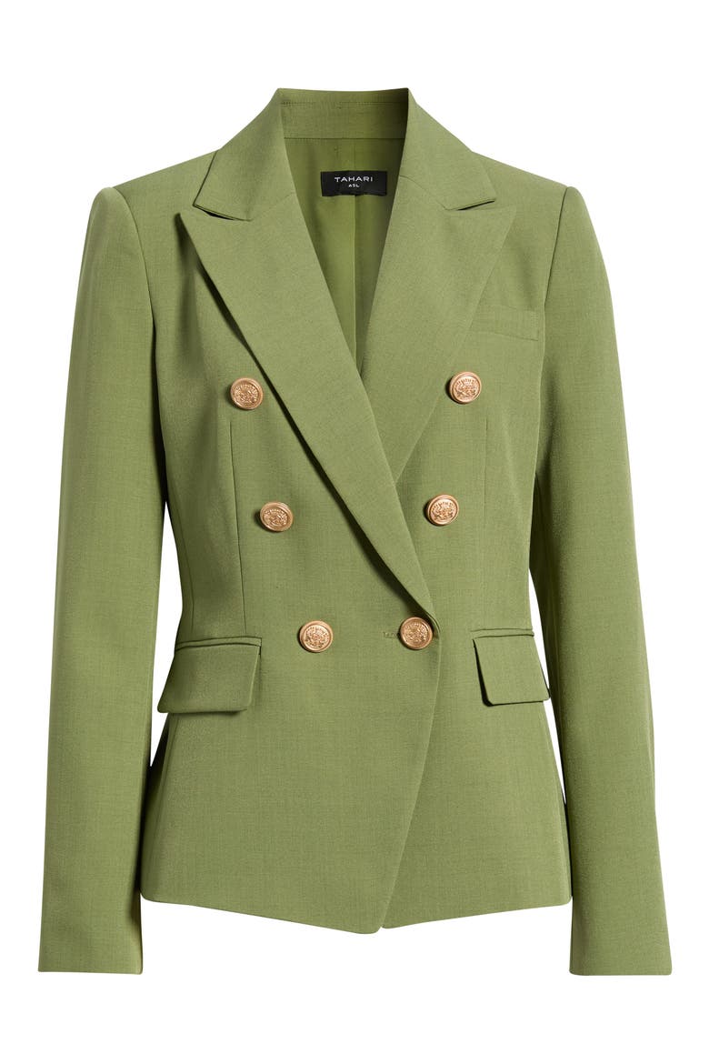 Double Breasted Blazer, Alternate, color, AGAVE