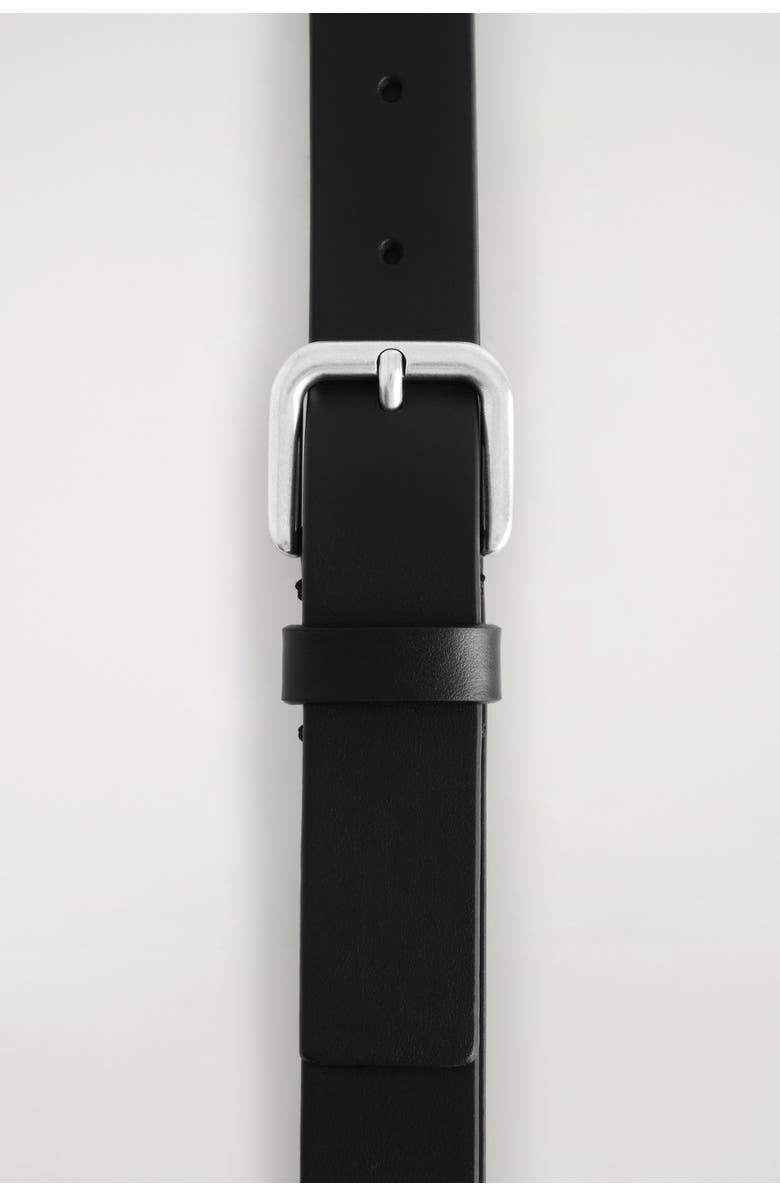 COS Leather Belt, Alternate, color, Black