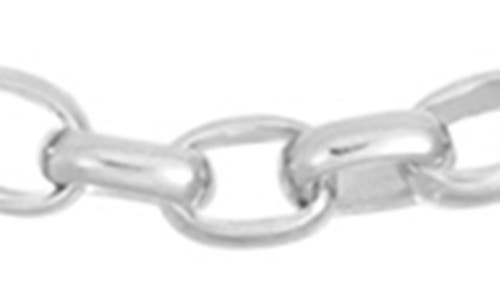 Fzn Sterling Silver Adjustable Rolo Chain Necklace In Silver