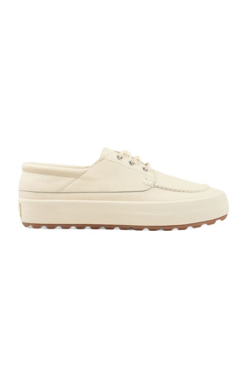 SANDRO Leather boat shoes in Off-White at Nordstrom, Size 44