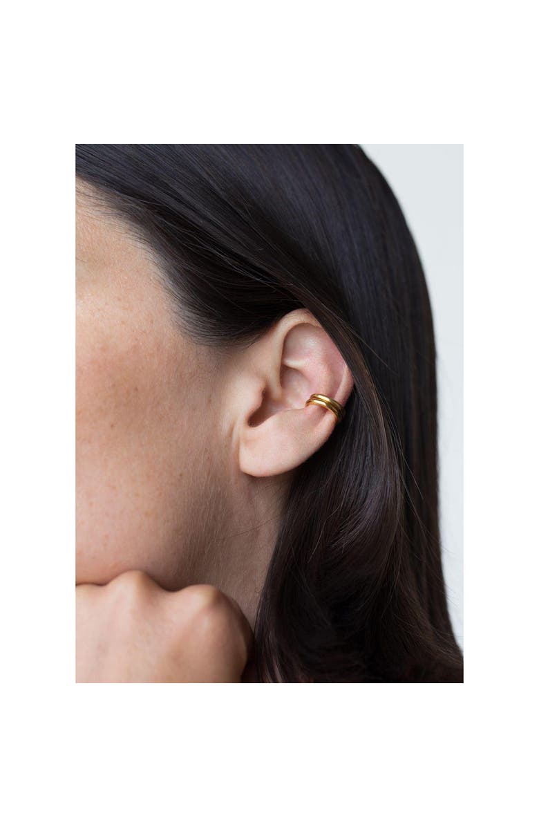 Outofoffice Simple Silver Ear Cuff, Alternate, color, 