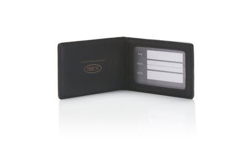 Porsche Design Leather Name Tag In Black