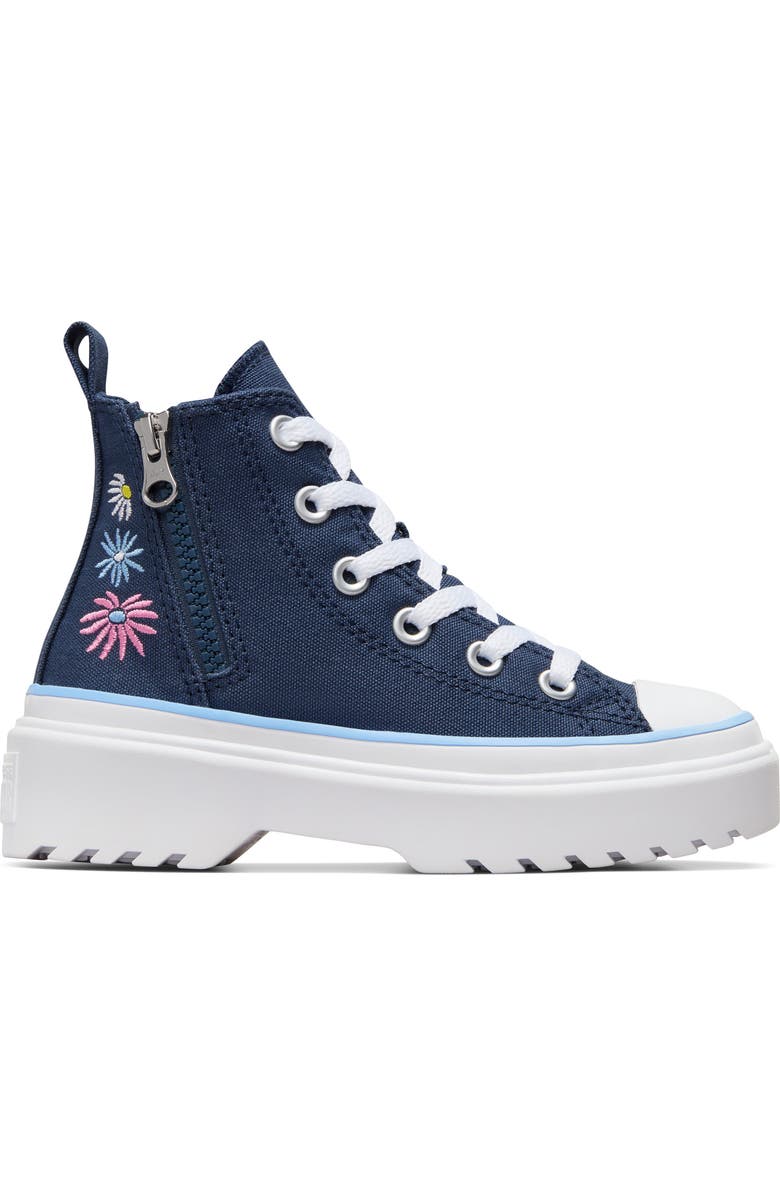 Converse Kids' Chuck Taylor<sup>®</sup> All Star<sup>®</sup> Lugged High Top Sneaker, Alternate, color,