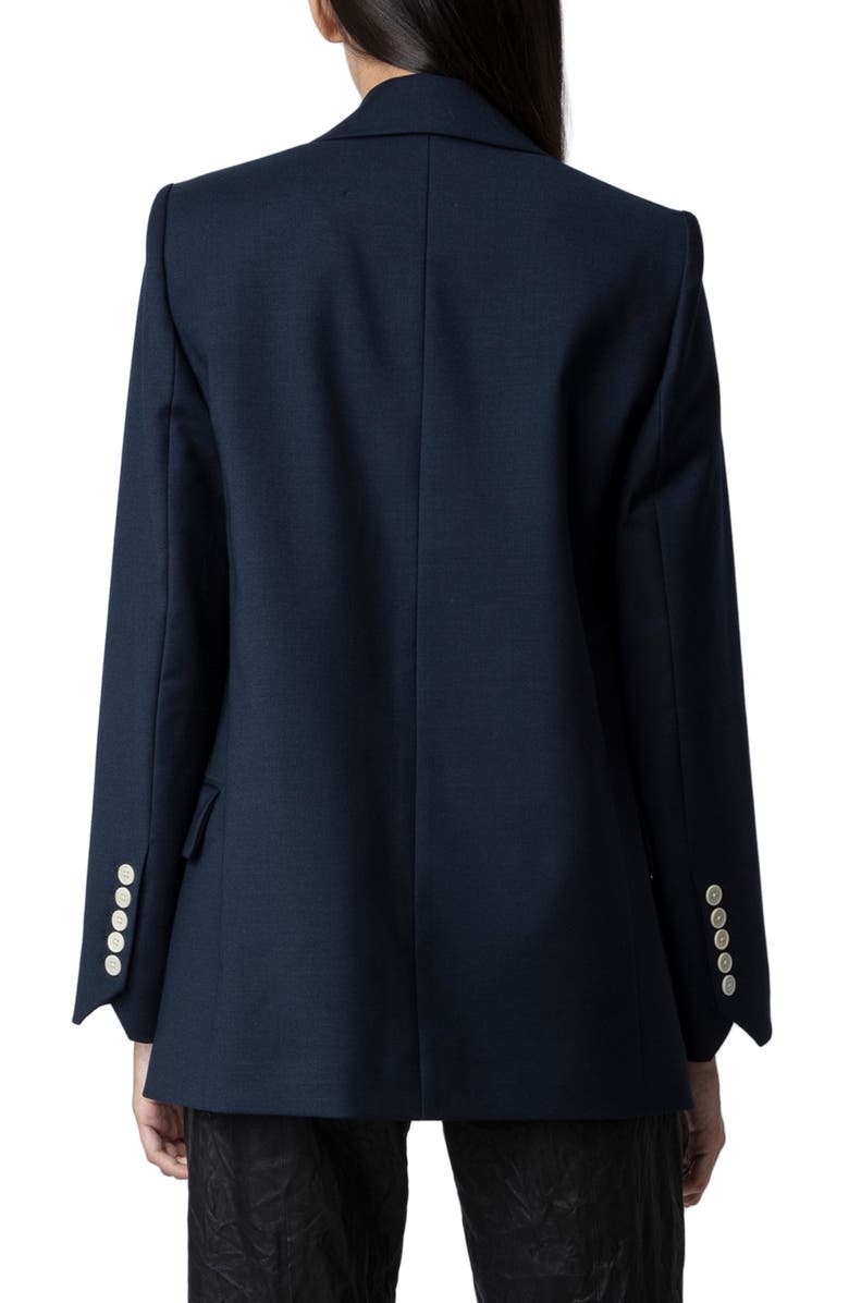 Zadig & Voltaire View Double Breasted Jacket, Alternate, color,