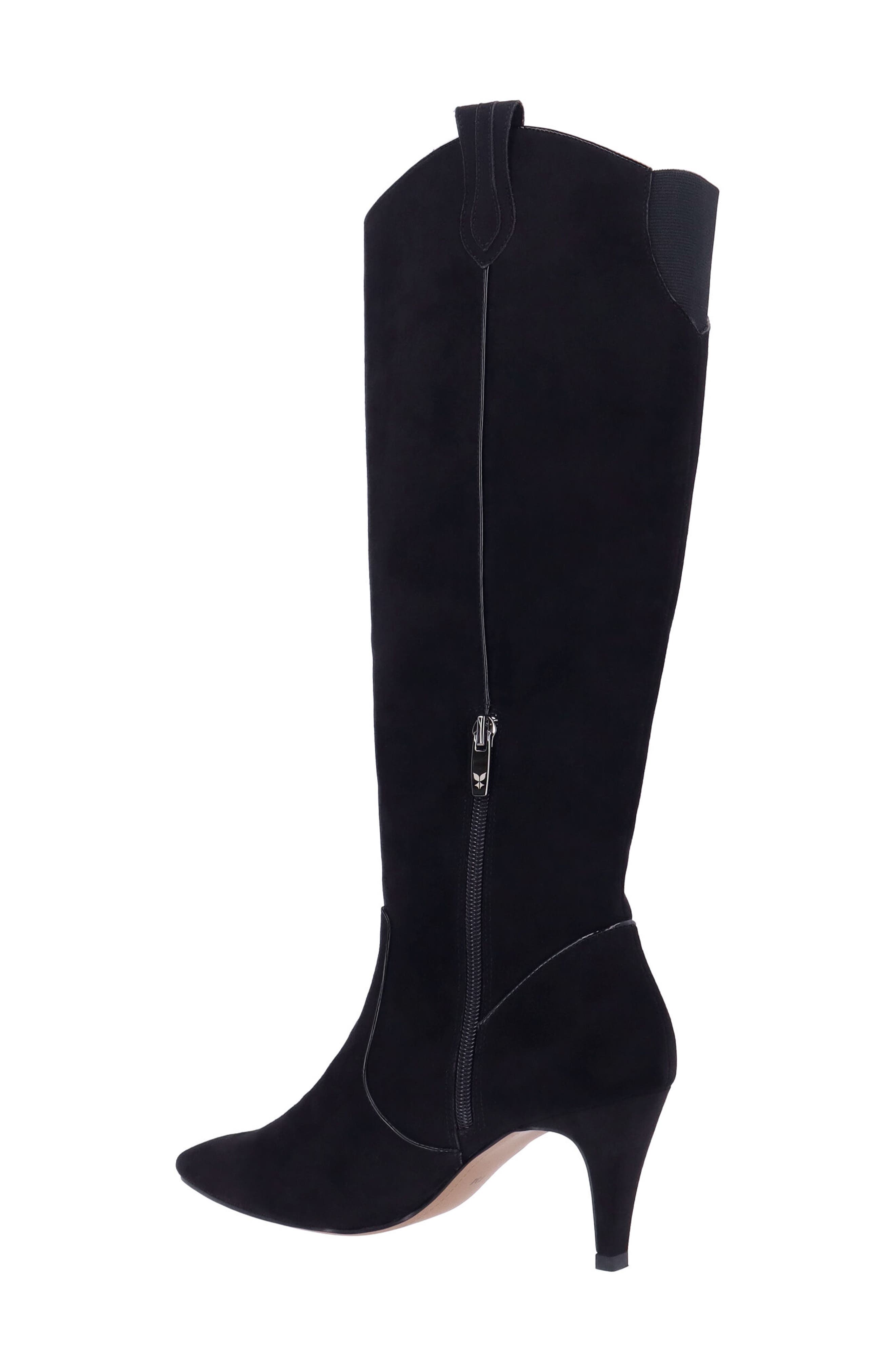 J. Reneé Siera Knee High Western Boot, Alternate, color, Black