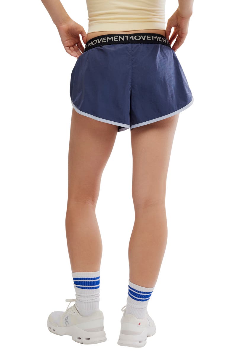 Free People FP Movement Now or Never Run Shorts, Alternate, color, Midnight Navy