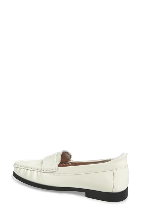 Marc Joseph New York Brightwater Ave Patent Penny Loafer In Ivory Patent