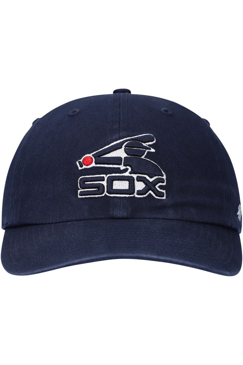 Men's '47 Navy Chicago White Sox 1983 Logo Cooperstown Collection Clean Up Adjustable Hat, Alternate, color, Navy