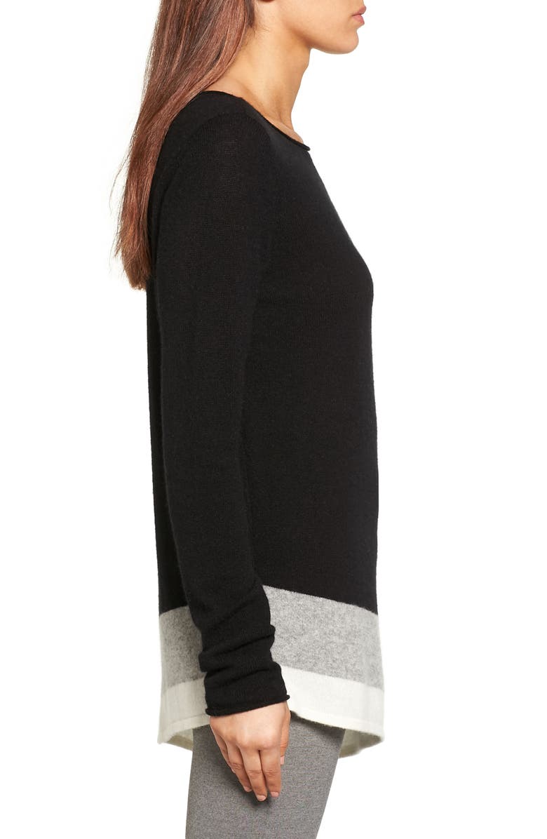 Halogen<sup>®</sup> Colorblock Cashmere Asymmetrical Tunic, Alternate, color, 