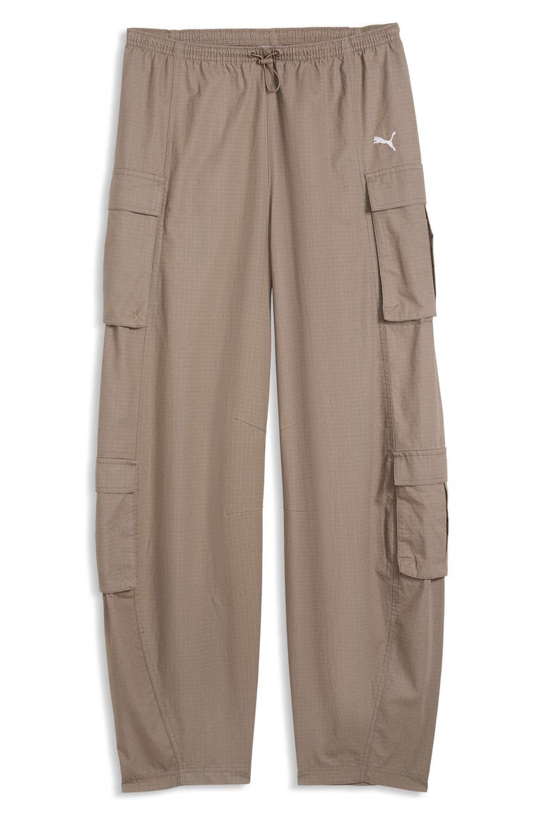 Relaxed Barrel Cargo Pants, Alternate, color, MOUSE GRAY