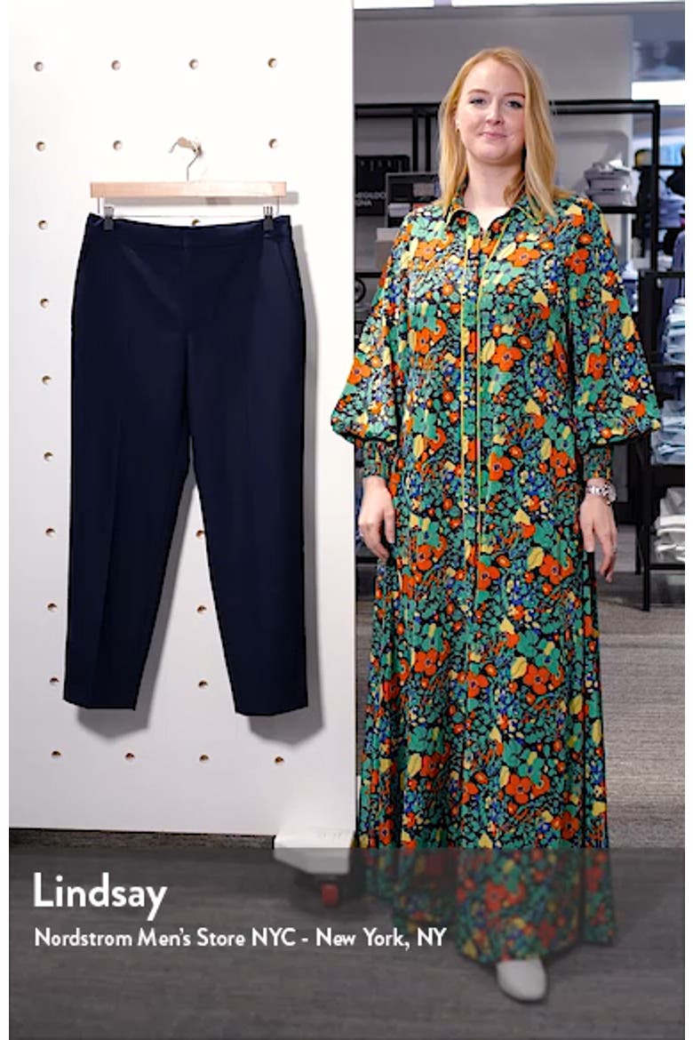 Flat Front Button Cuff Pants video