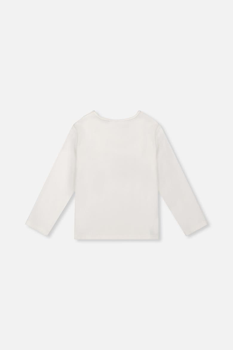 Brushed Rib Crew Neck Long Sleeve Top, Alternate, color, Off-White