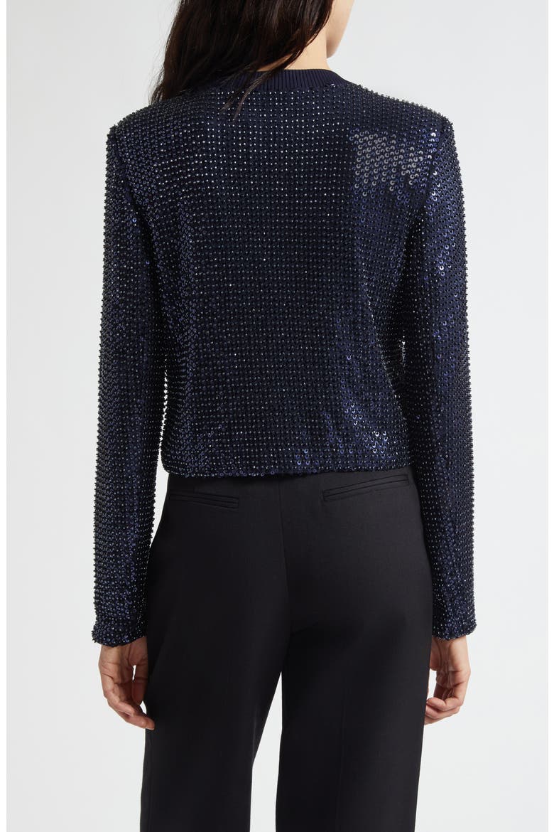 Anna Sequin Jacket, Alternate, color, NAVY BEADED MESH