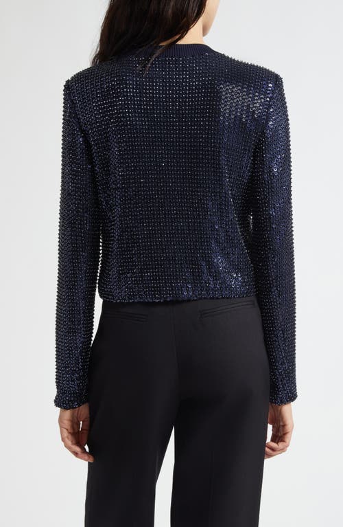 Ramy Brook Anna Sequin Jacket In Blue