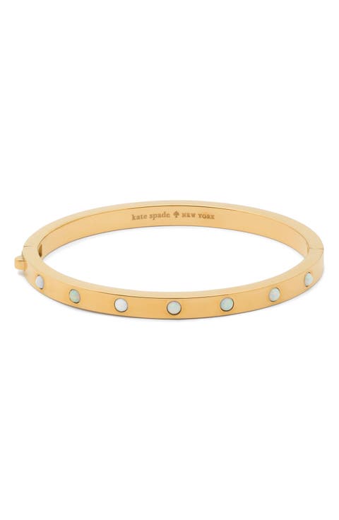 faux opal hinge bangle