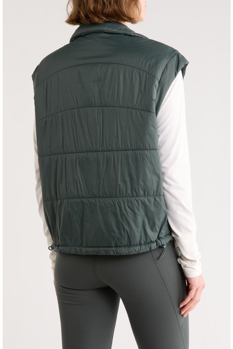Channel Quilted Puffer Vest, Alternate, color, GREEN URBAN