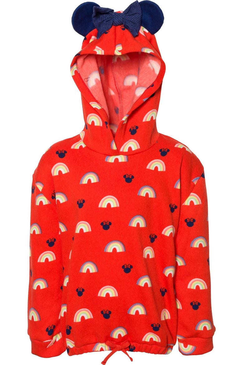 Minnie Mouse Fleece Hoodie and Leggings Set, Alternate, color, Minnie Red Grey Navy