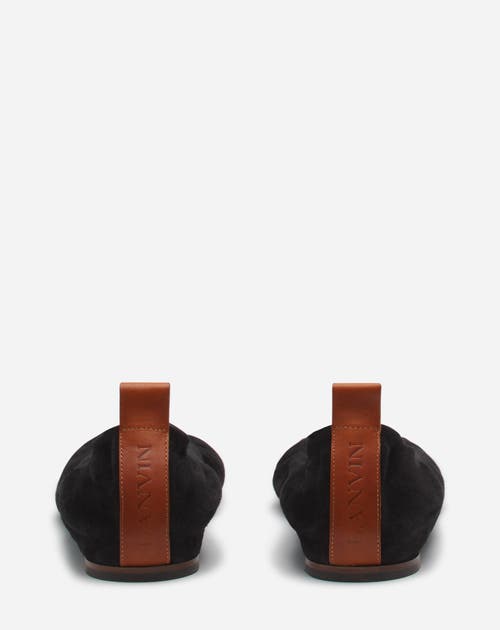 Lanvin Suede Ballet Flats For In Black