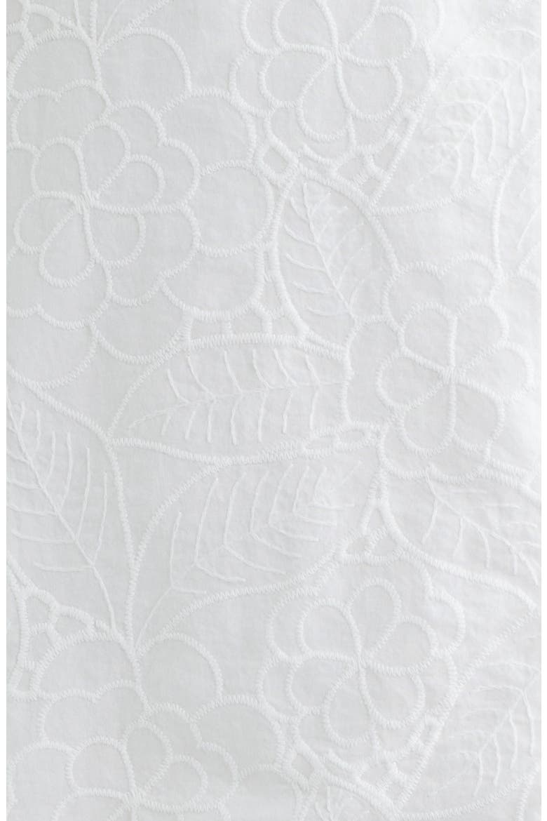 Haliey Tonal Embroidered Rickrack Inset Cotton Sundress, Alternate, color, RESORT WHITE SUN SHOWERS