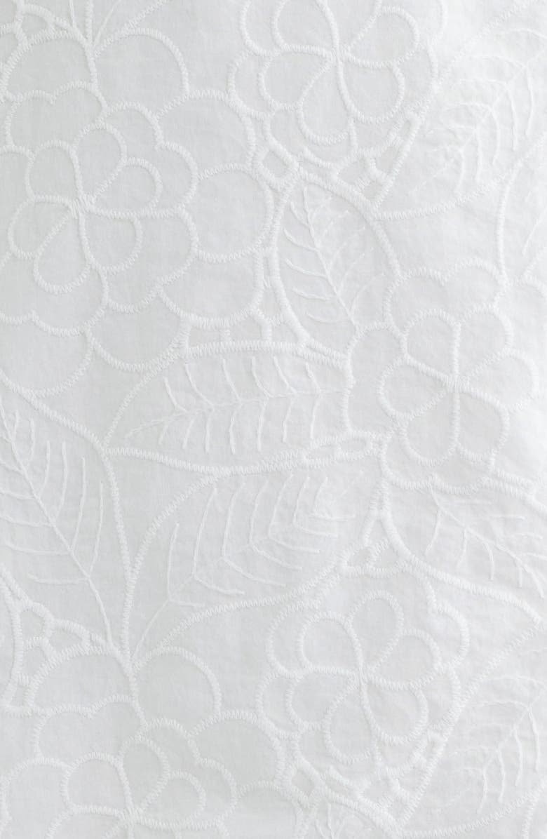 Lilly Pulitzer<sup>®</sup> Haliey Tonal Embroidered Rickrack Inset Cotton Sundress, Alternate, color, Resort White Sun Showers