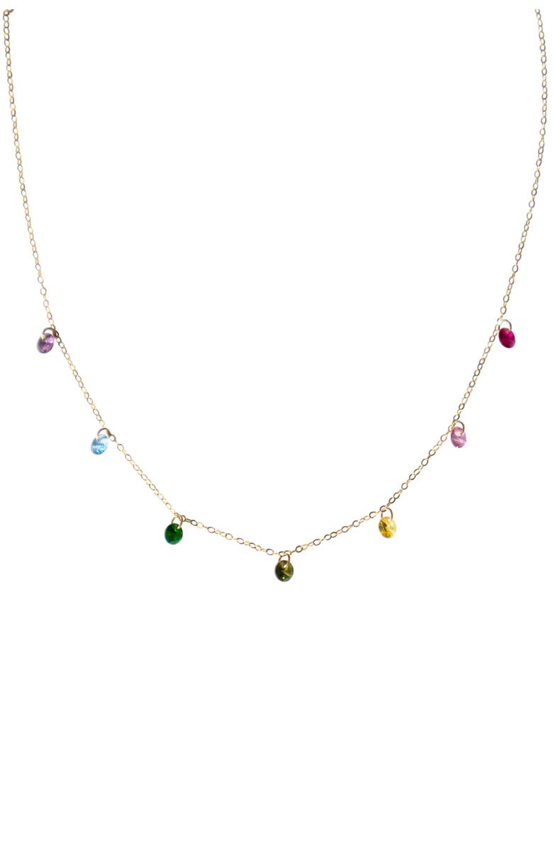 seree Lilian Rainbow zircon necklace, Main, color, 