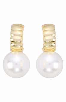 Faux Pearl Drop Earrings