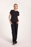 Brodie Pure Cashmere Boxy Cotton Crew Neck T-shirt