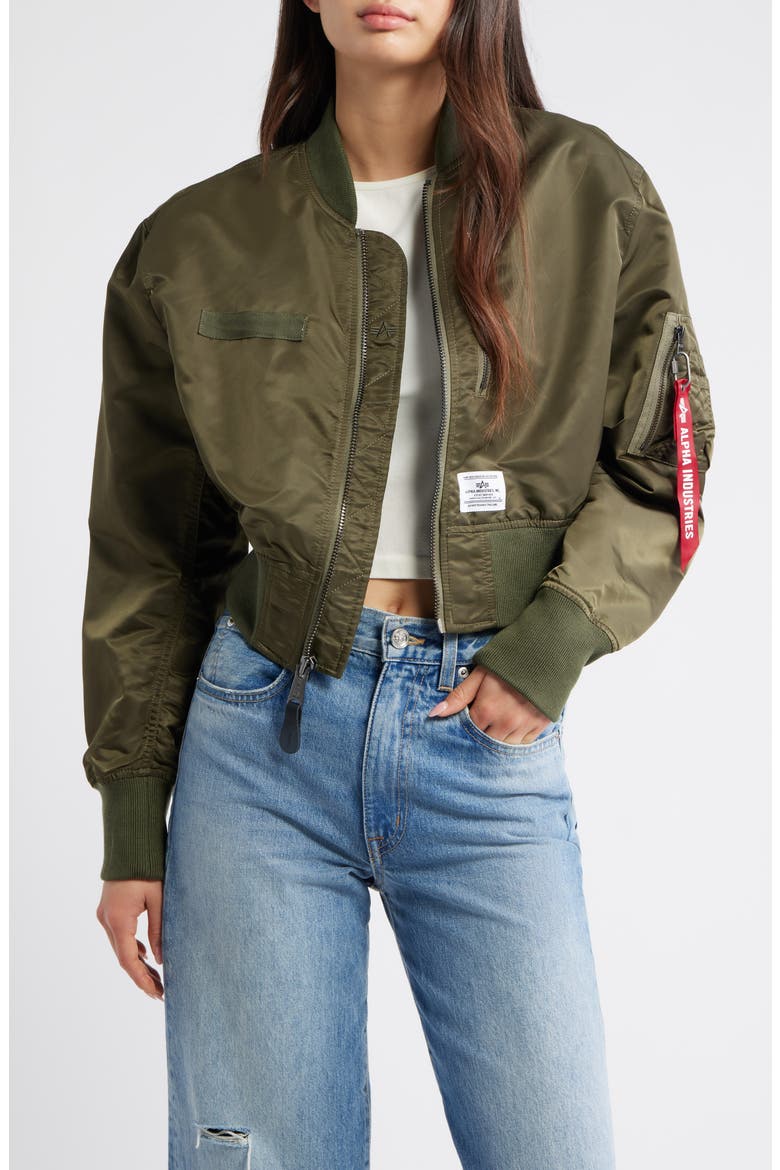 L-2B Gen Crop Flight Jacket (Women) | Nordstrom