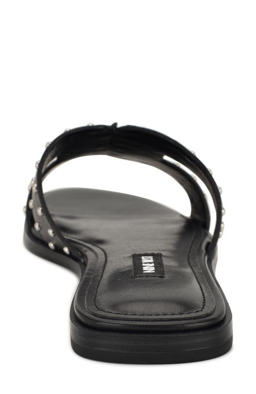 Nine West Giny Slide Sandal In Black