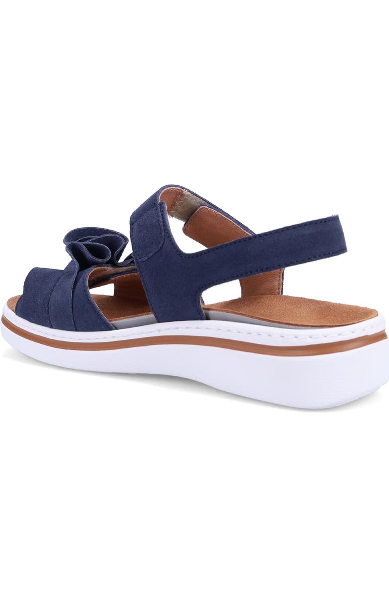 Ron White Frances Slingback Platform Wedge Sandal, Alternate, color, French Navy