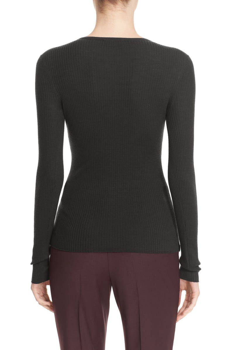 Theory 'Mirzi' Rib Knit Merino Wool Sweater, Alternate, color,
