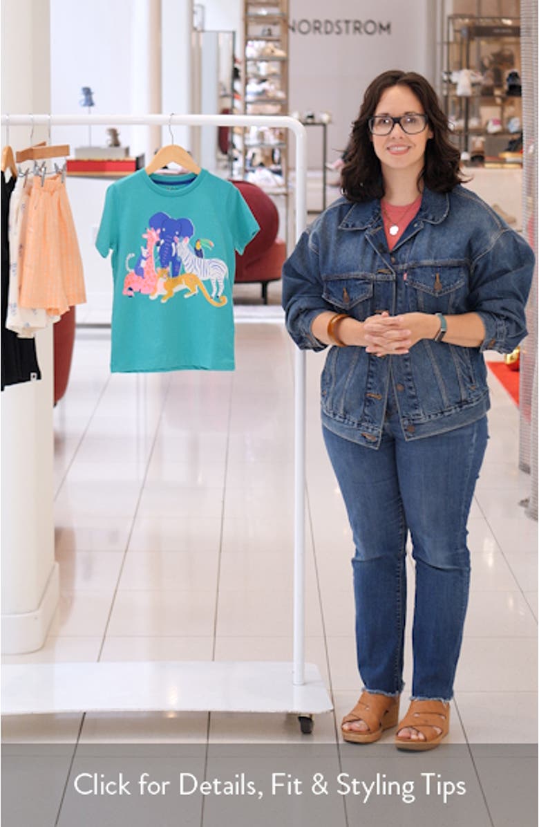 Kids' Riso Animals Graphic T-Shirt, sales video thumbnail