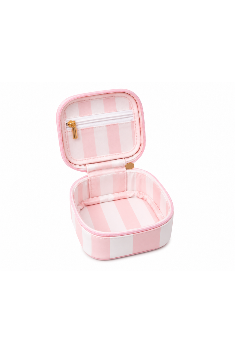 Stripe Sugar Jewelry Box, Alternate, color, Blue/White