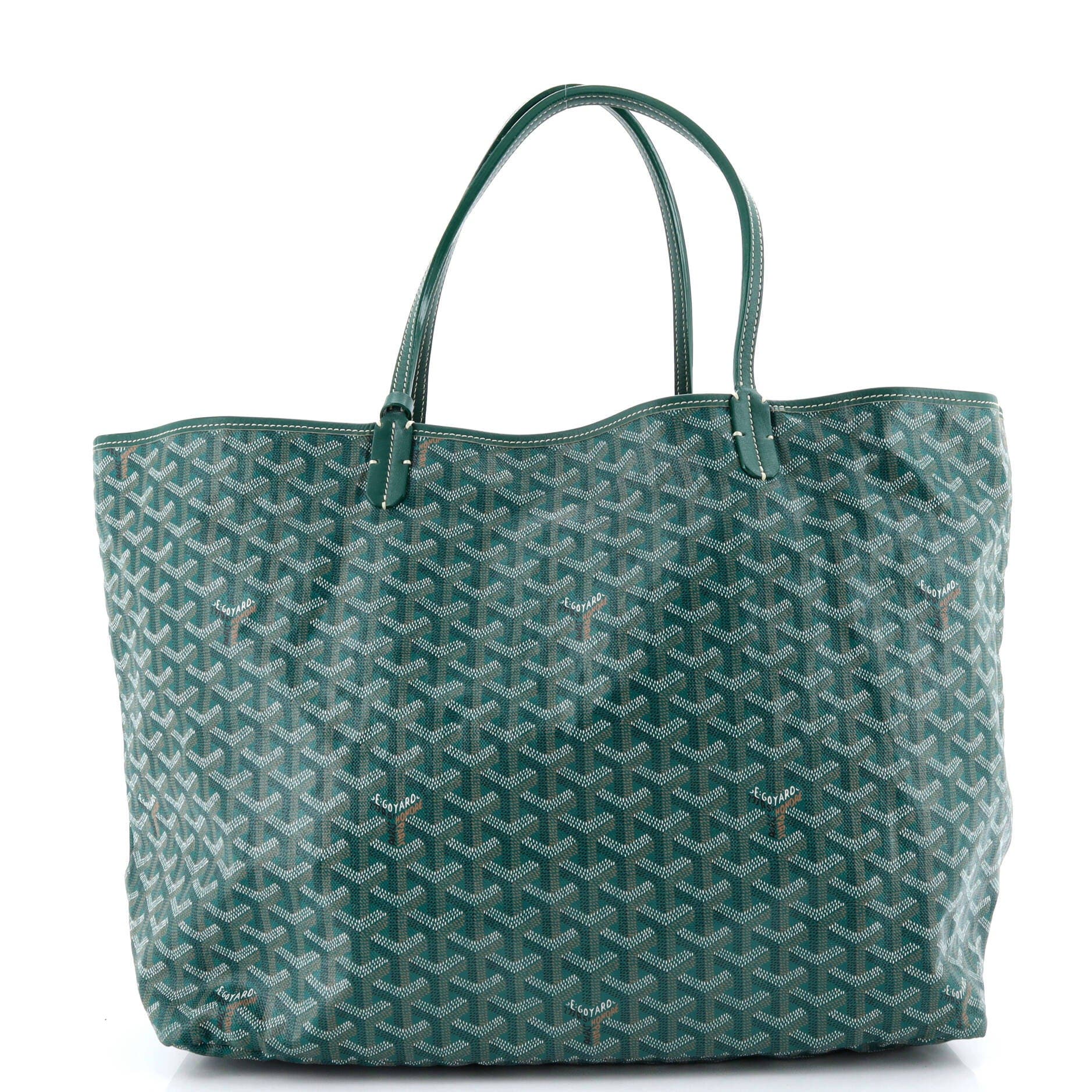 Pre-Owned Goyard Saint Louis Tote Coated Canvas GM, Alternate, color, Green