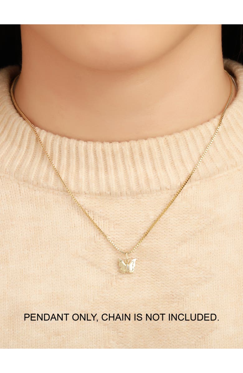 DEVATA Butterfly Pendant in 14K Gold, Alternate, color, Yellow Gold