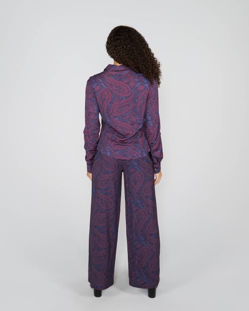 Lords Of Harlech Scarlet Merino Shirt In Multi
