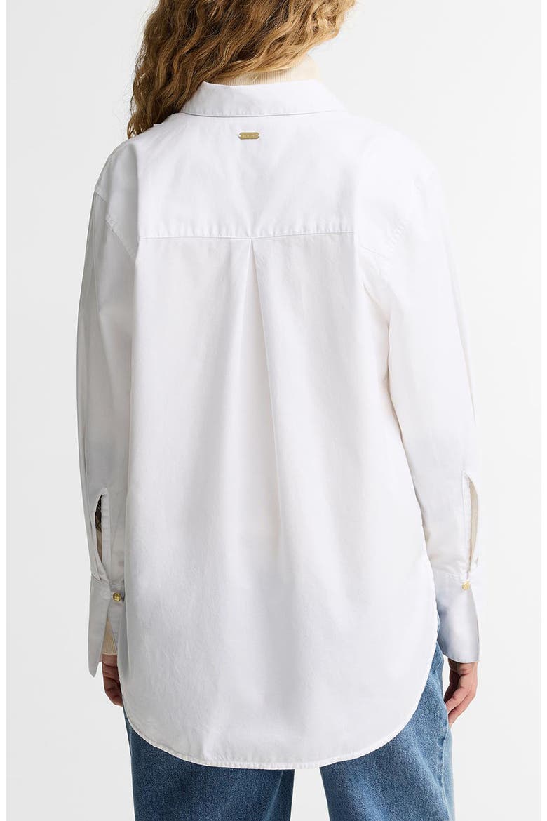 Adalyn Pintuck Cotton Shirt, Alternate, color, WHITE