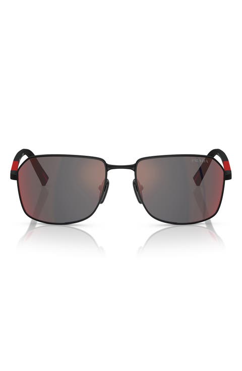 57mm Rectangular Sunglasses