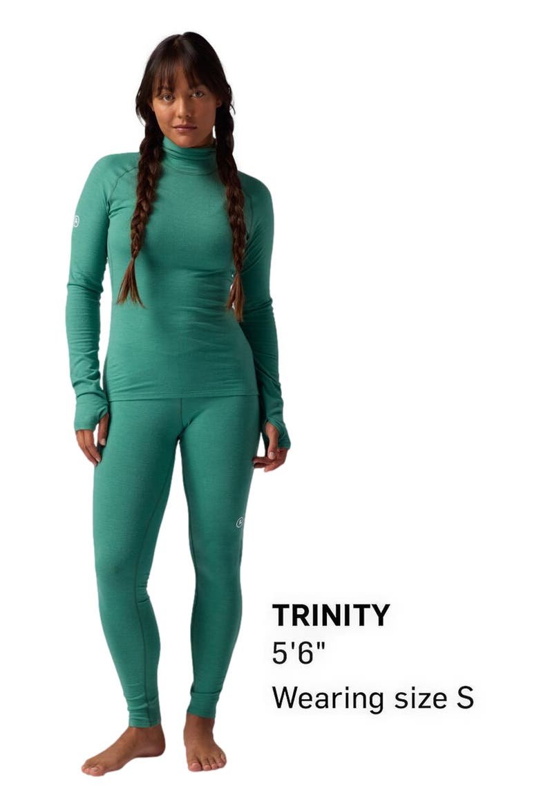 Cedars Rws Merino Lt-Wt Baselayer Balaclava Top - Women's, Alternate, color, Gearhead Green
